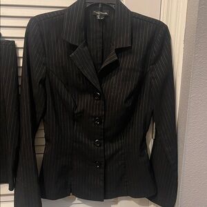 My Michelle Black Pinstripe Suit Set